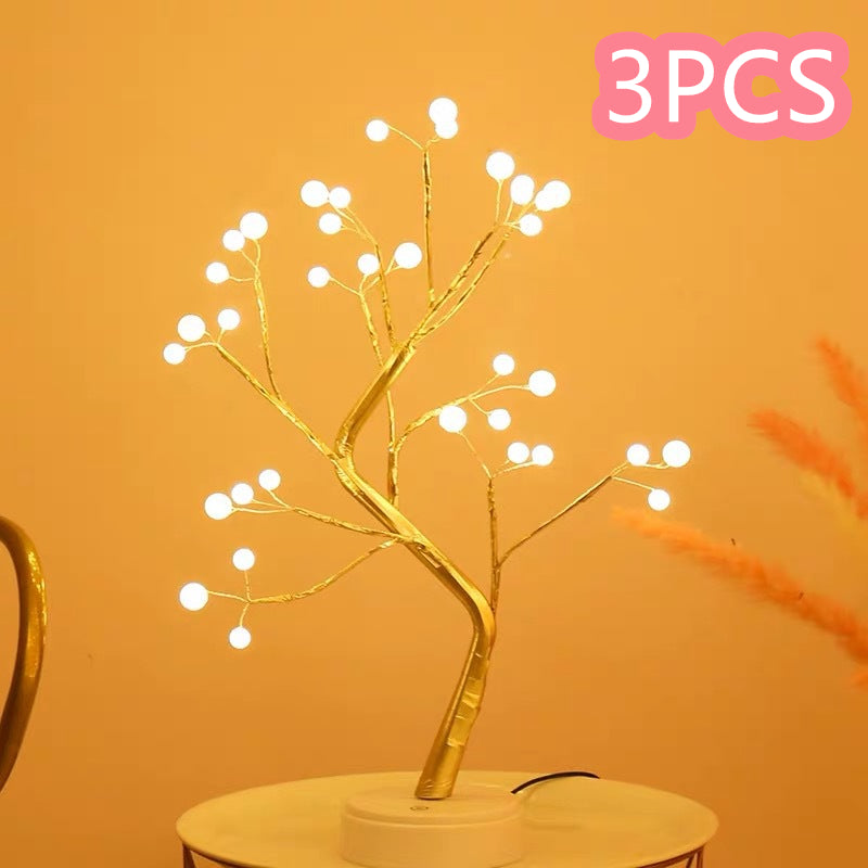 Copper Wire Bedroom Light