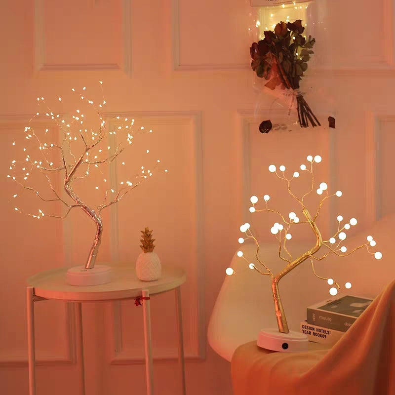 Copper Wire Bedroom Light