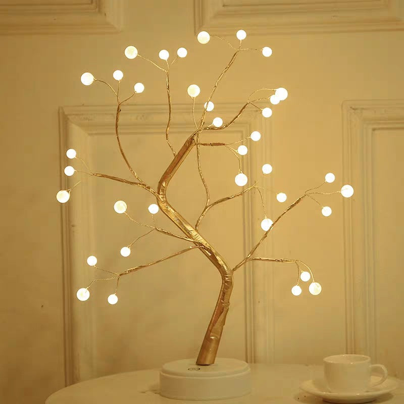 Copper Wire Bedroom Light