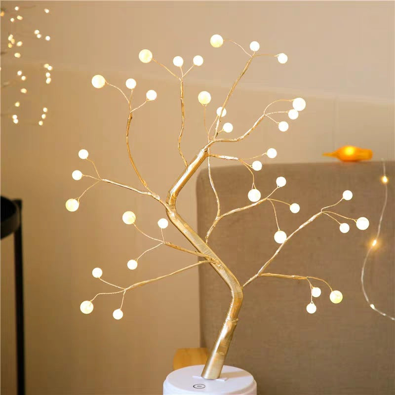 Copper Wire Bedroom Light