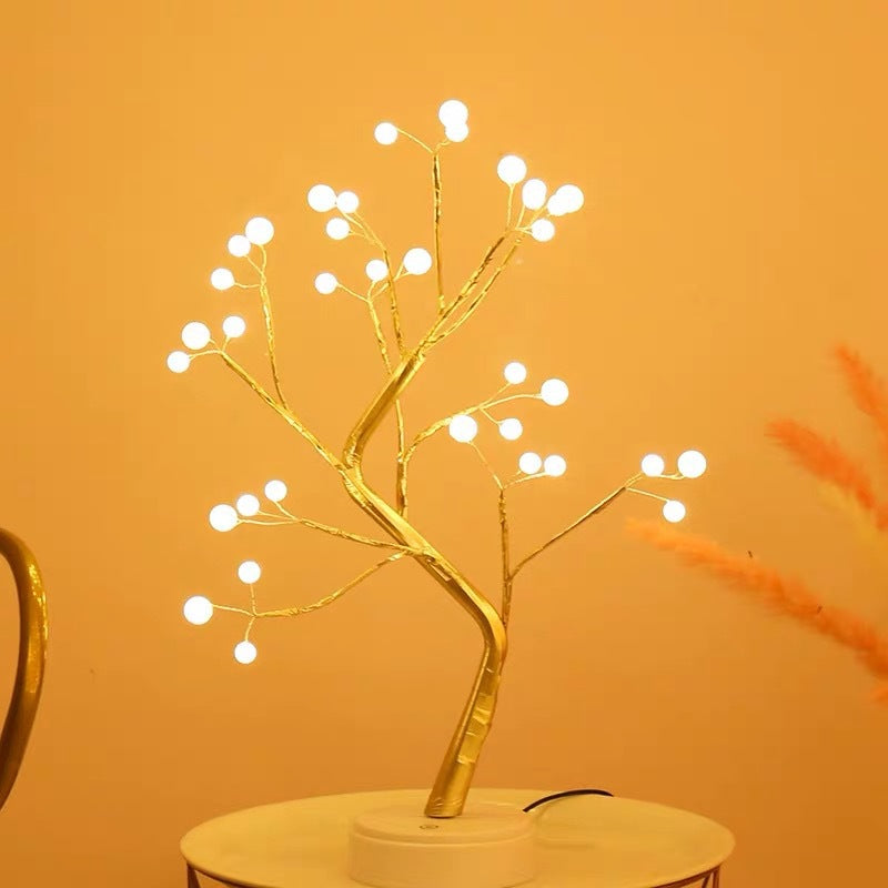 Copper Wire Bedroom Light
